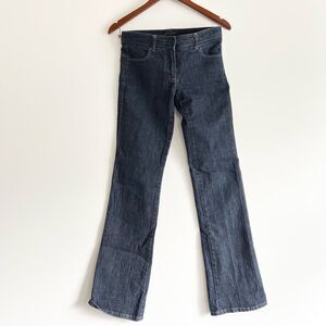 Theory Dark Denim Straight Leg Stretch Jeans Size 2